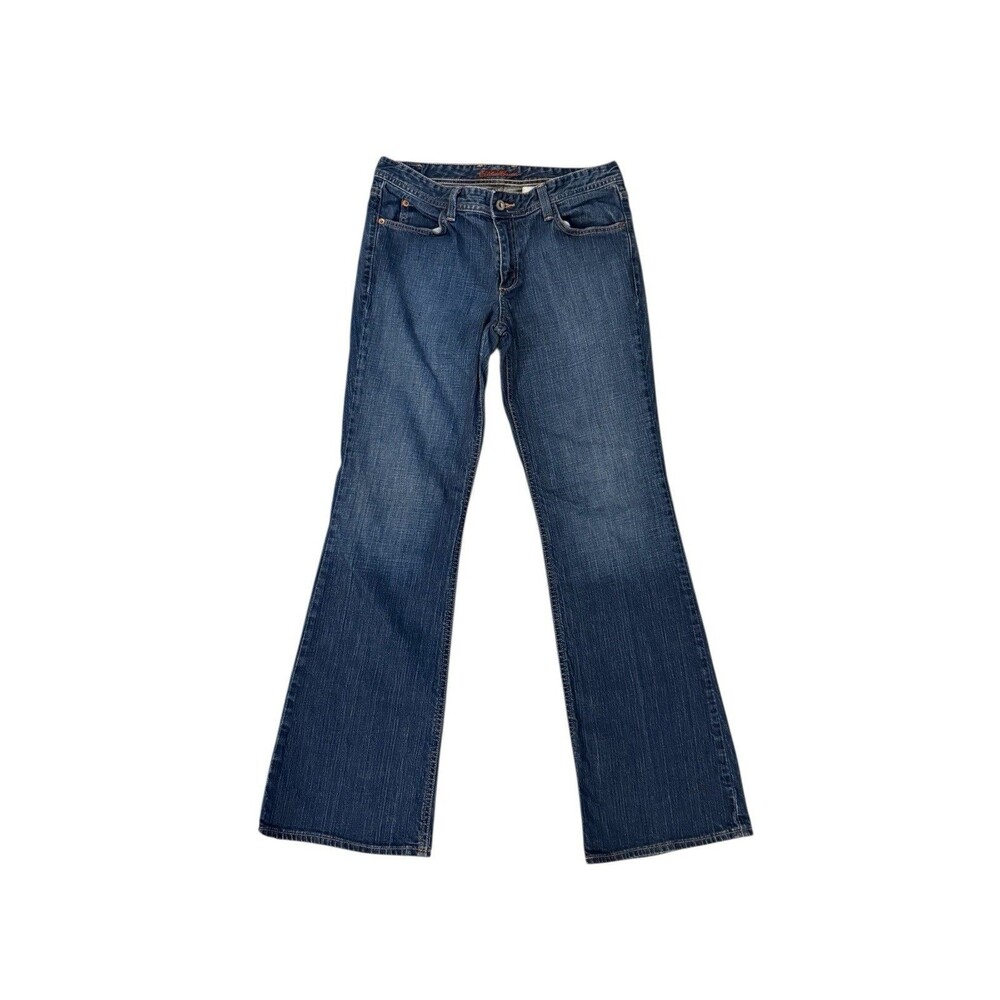 Eddie Bauer Womens Sz 10R Blue Jeans Bootcut Mid Rise Vintage Y2K Western Boho